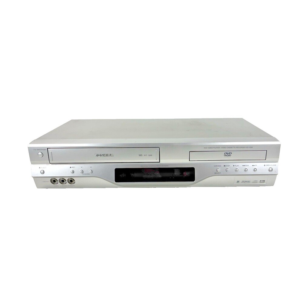 Toshiba SD-V393SU2 Vintage 2005 Silver DVD/VCR Combo Only Tested